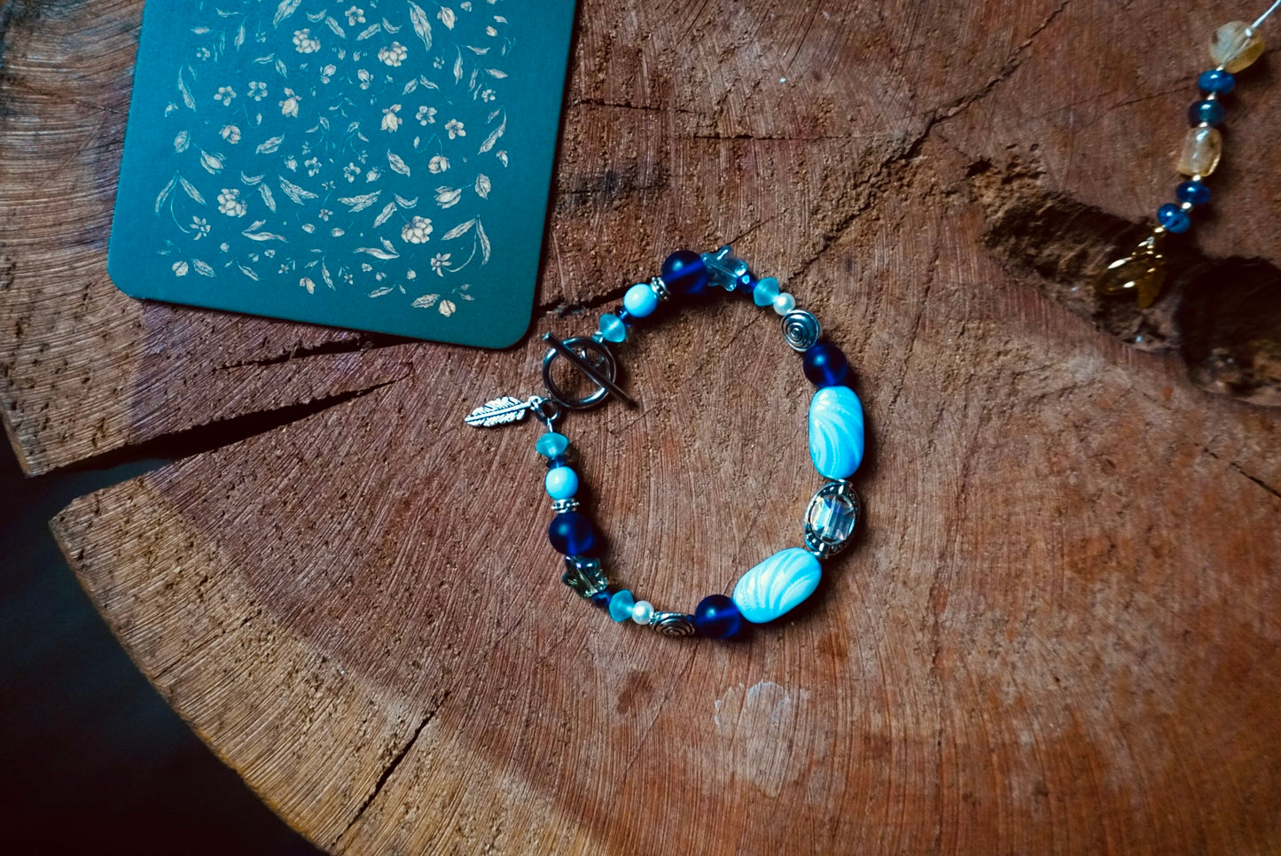 Moonlit Tides Bracelet Bracelet | Intention Jewelry | Stainless Steel Toggle Clasp